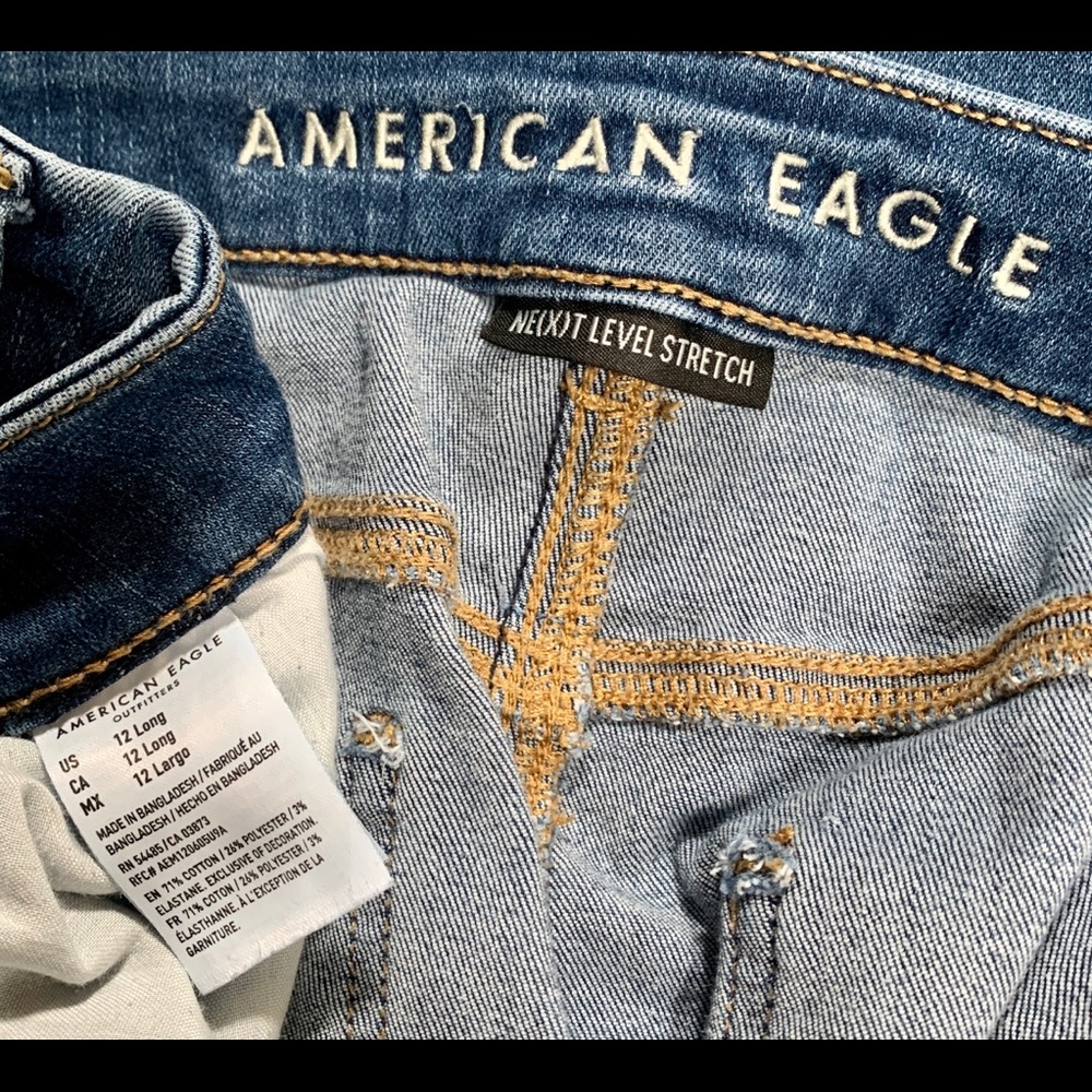 American Eagle size12 long curvy hi rise jeggings